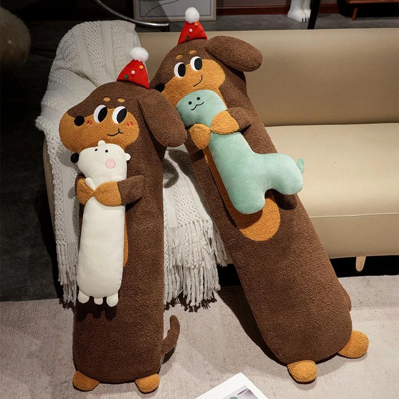 腊肠狗玩偶长条毛绒玩具床上抱着睡觉的公仔儿童布娃娃生日礼物女