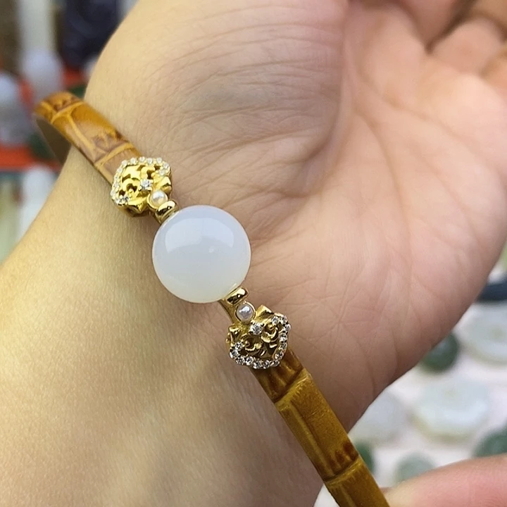 和田玉（糖玉）未镶嵌手链