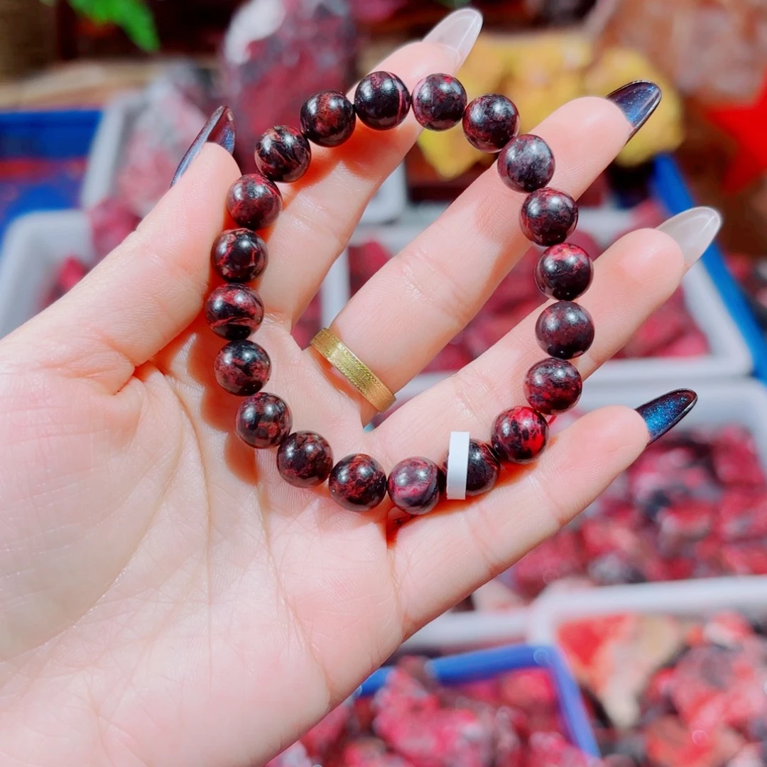 星***矢天然辰砂天然朱砂手串沙眼沙坑