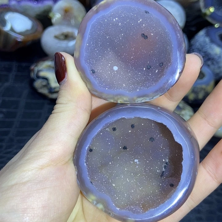 未镶嵌水晶珠宝半成品紫软啵啵聚宝盆