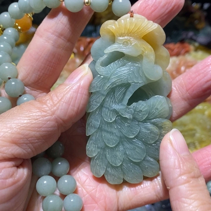 岫玉未镶嵌岫玉吊坠