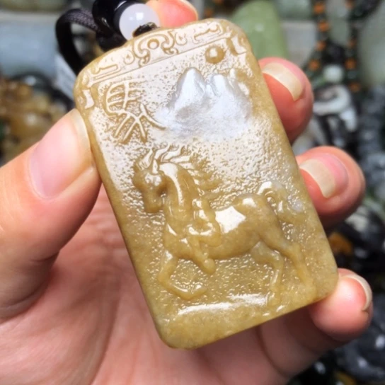 和田玉未镶嵌挂件