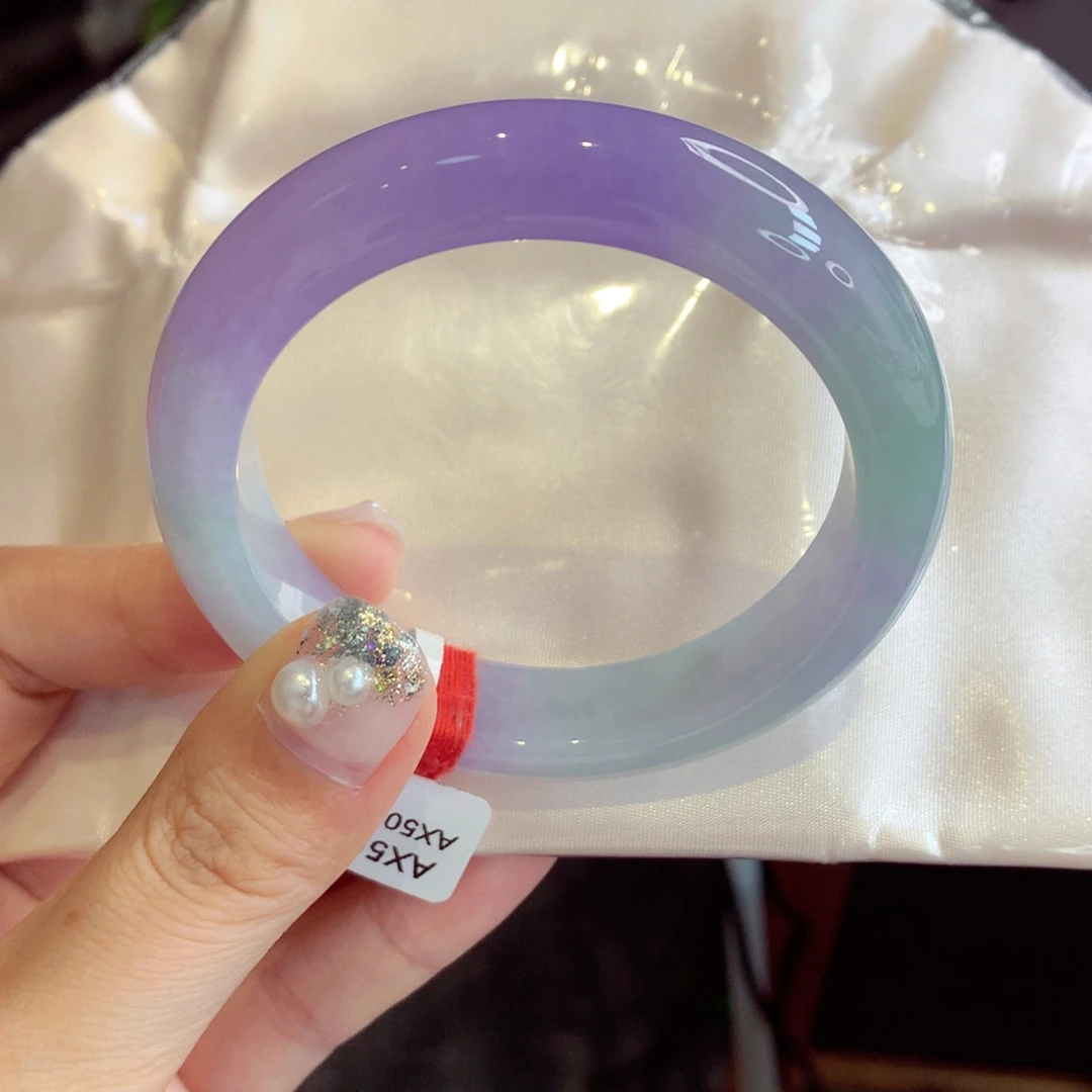 未镶嵌手镯翡翠34号正圈77