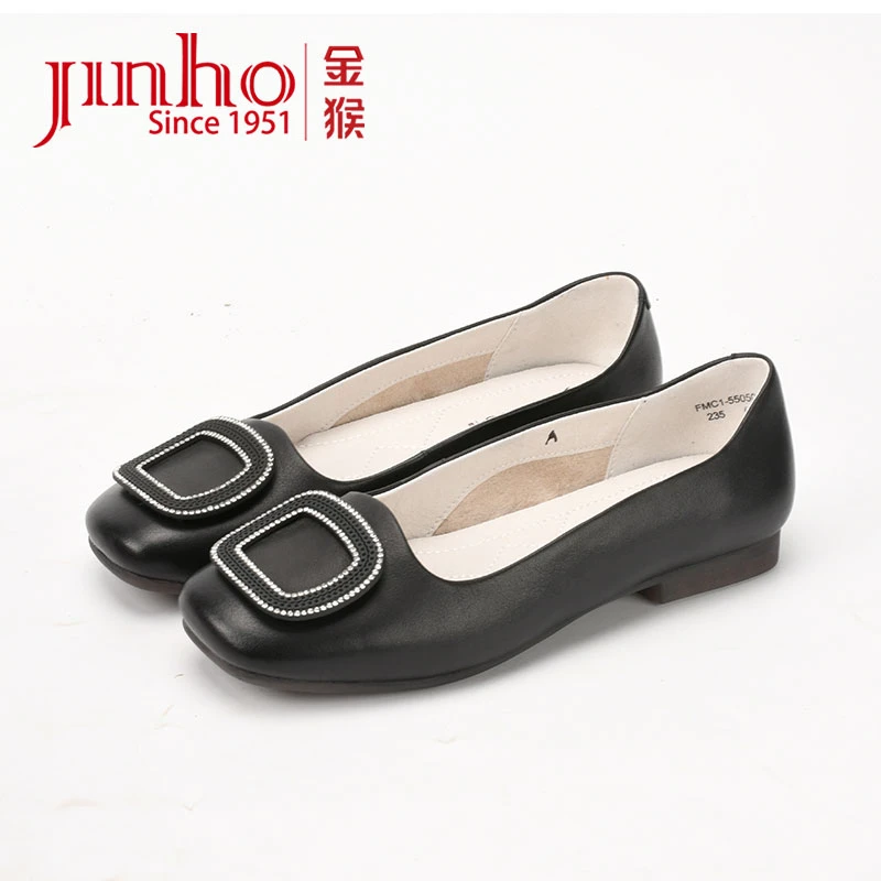 Jinho/金猴【微瑕，介意勿拍】浅口低跟女鞋百搭休闲550501A-8