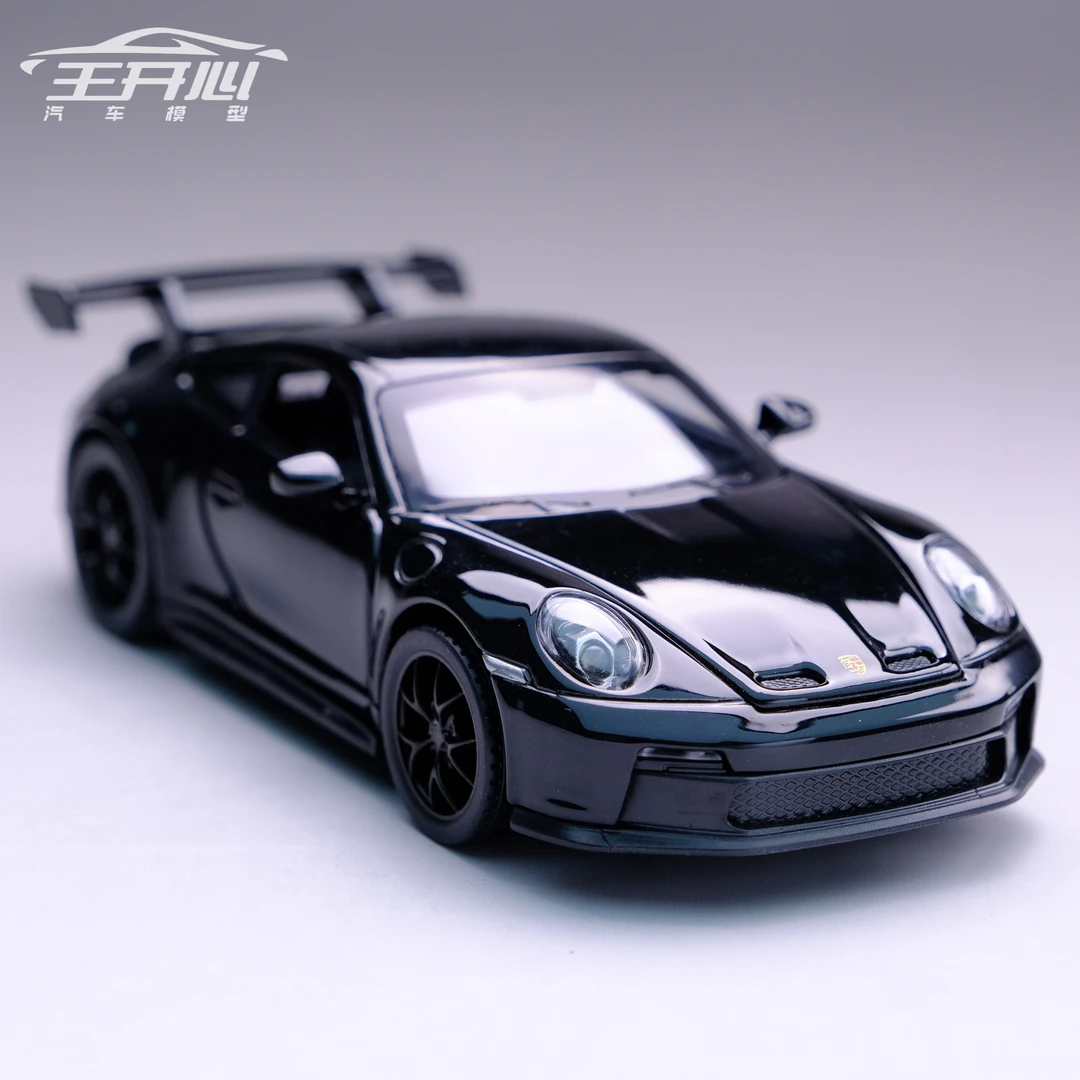 911 GT3 RS 黑色 防尘罩款 合金仿真跑车 汽车模型 摆件礼物