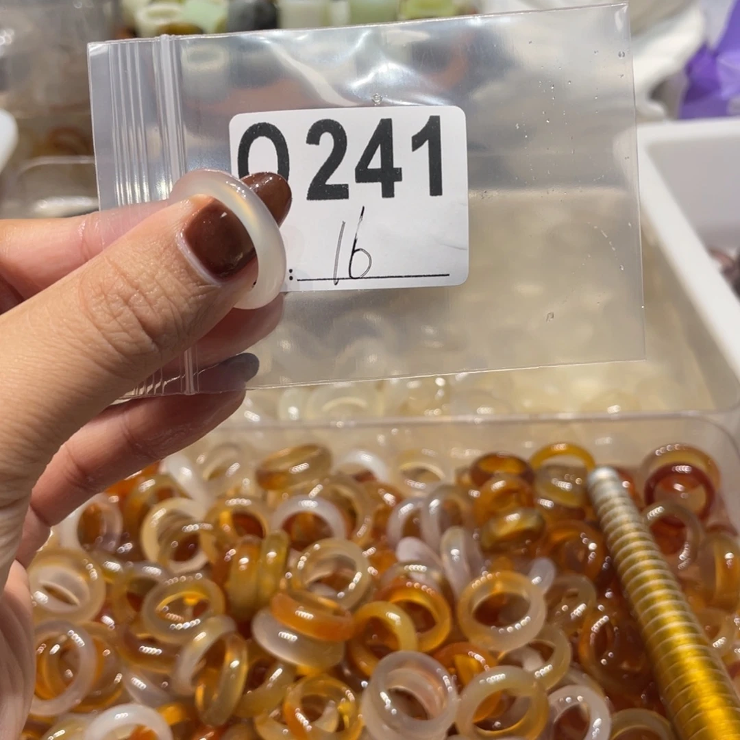 玛瑙/玉髓未镶嵌戒指241