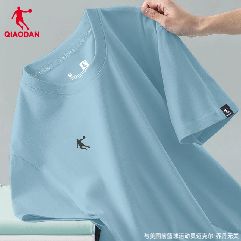 乔丹短袖t恤男2025夏季新款官方正品冰丝速干半袖运动上衣跑步服