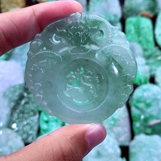 翡翠未镶嵌吊坠(不含链)