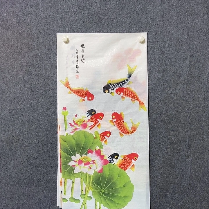 国画三尺工笔花鸟一幅