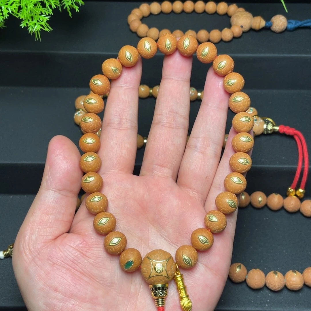 无***恒凤眼菩提吊坠尼泊尔