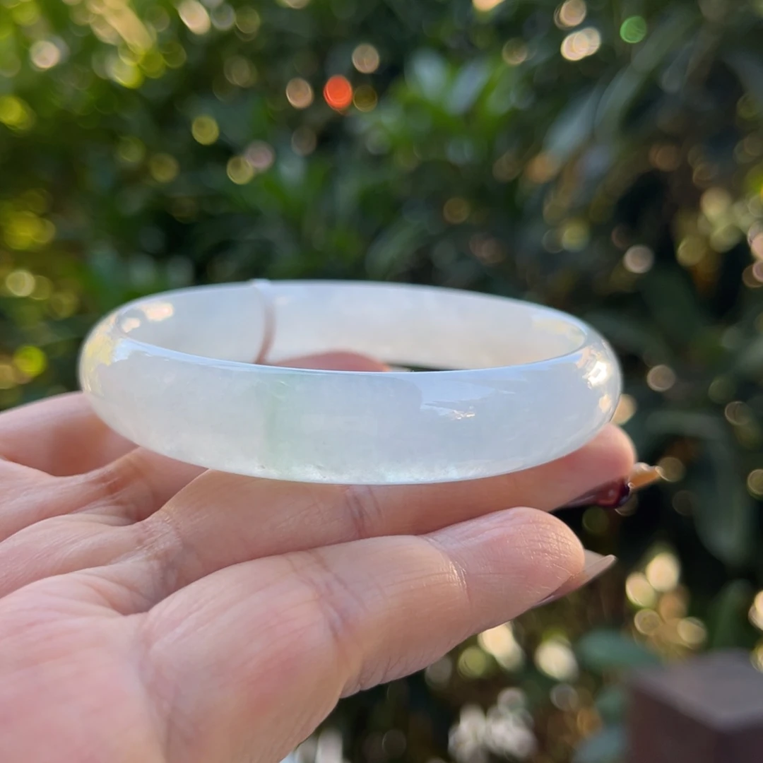 翡翠未镶嵌手镯58正圈