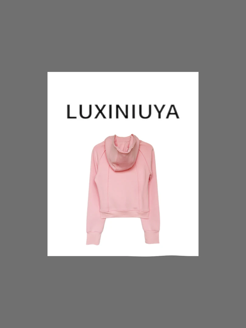 【LUXINIUYA】lu系卫衣 新疆长绒棉经典修身长袖连帽外套CX2051