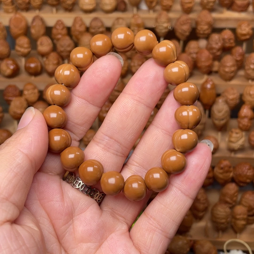 橄榄核手串/手链猴头1.2左右小桃