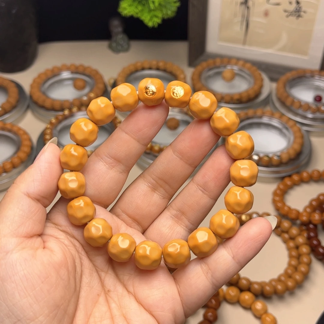 手串猴头核桃无暇奶酪双标12