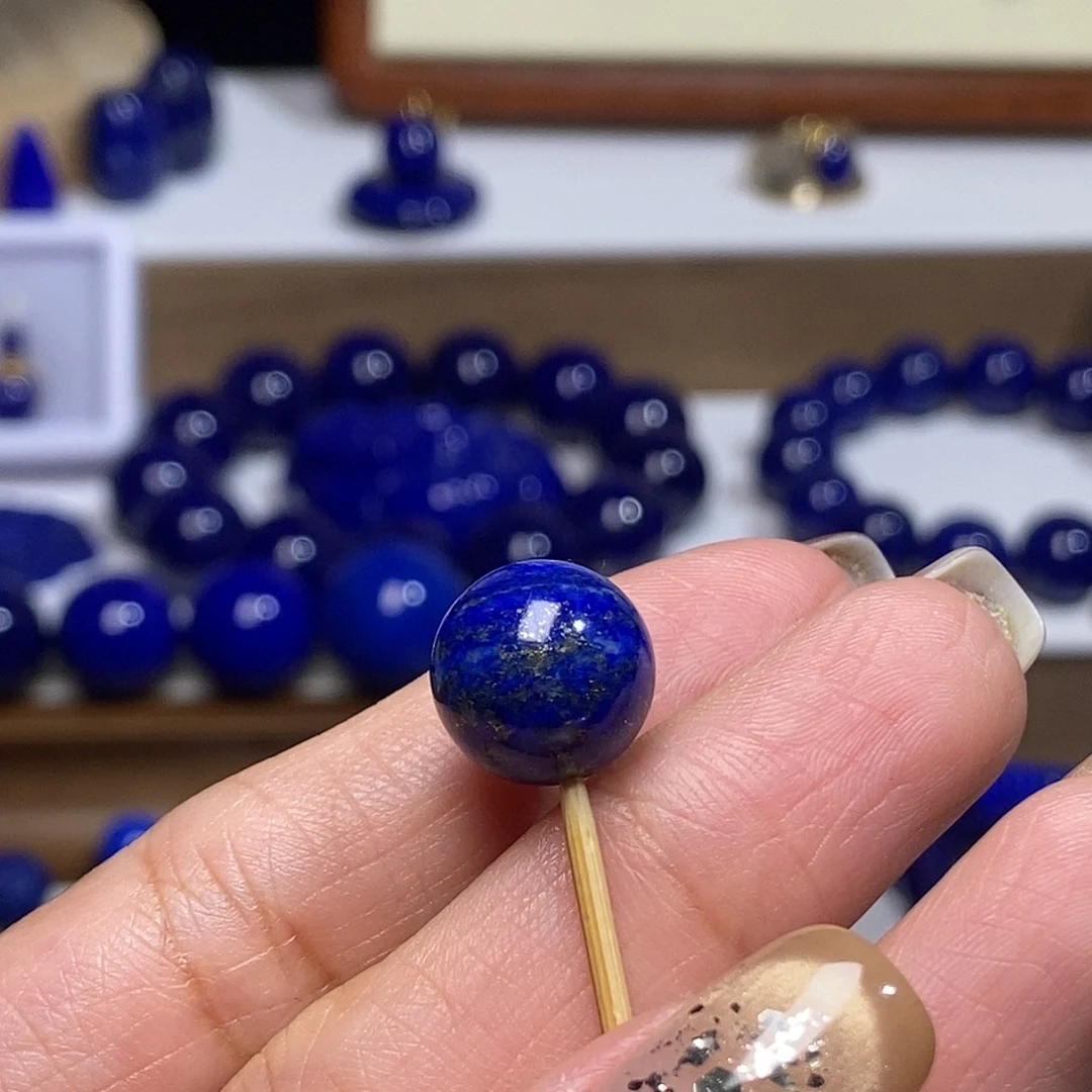 面***虾青金石未镶嵌12.1单珠