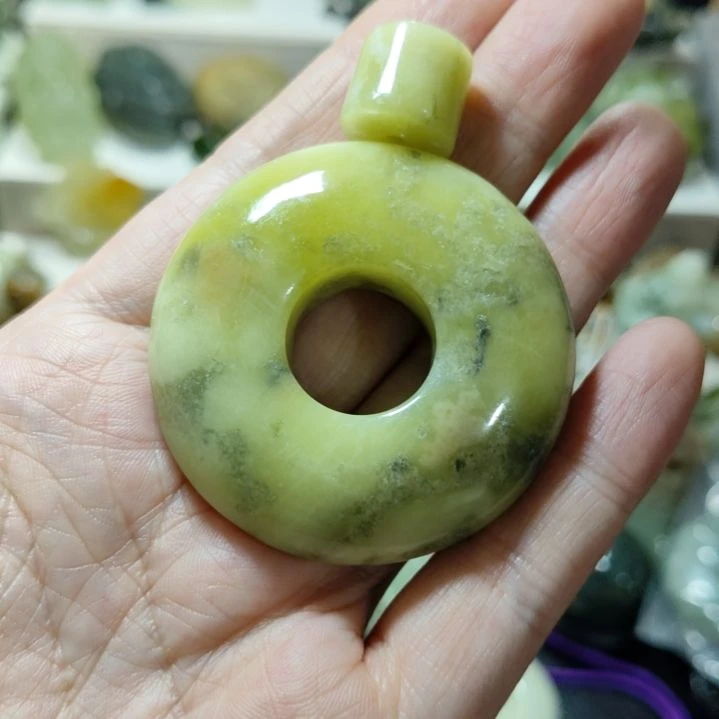 岫玉平安扣未镶嵌