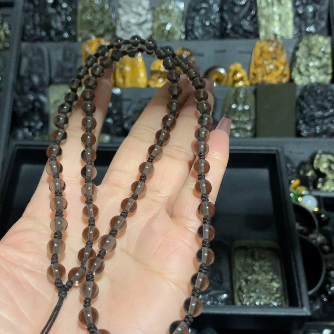 黑曜岩颈饰未镶嵌倩*呦