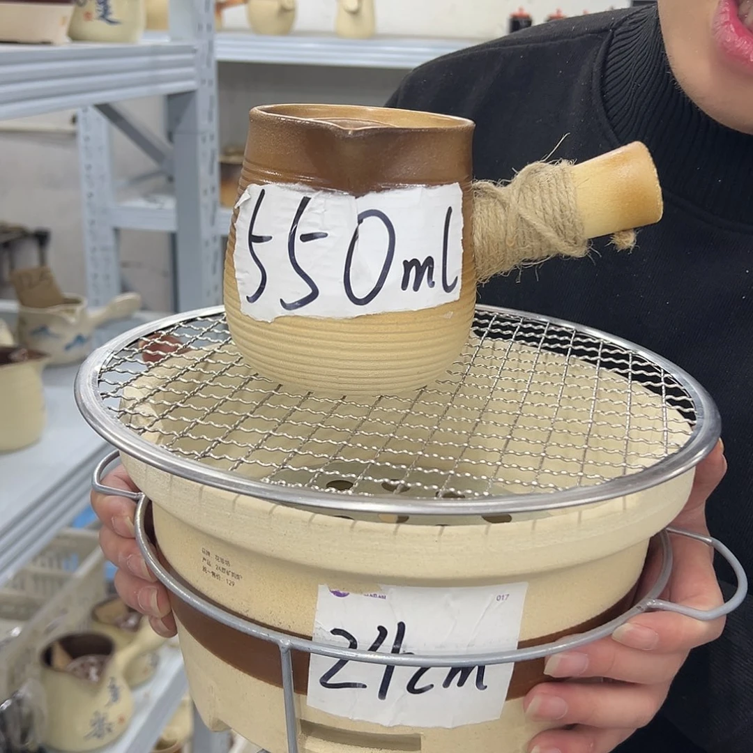 陶瓷 陶瓷陶瓷陶炉陶炉陶炉陶炉炉口24cm罐罐约550ml