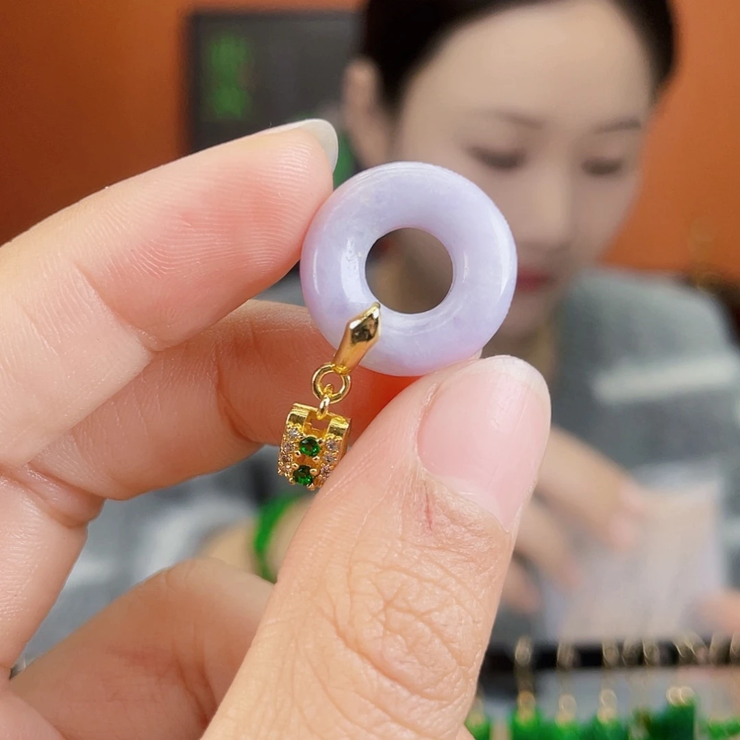 翡翠未镶嵌耳饰饰品