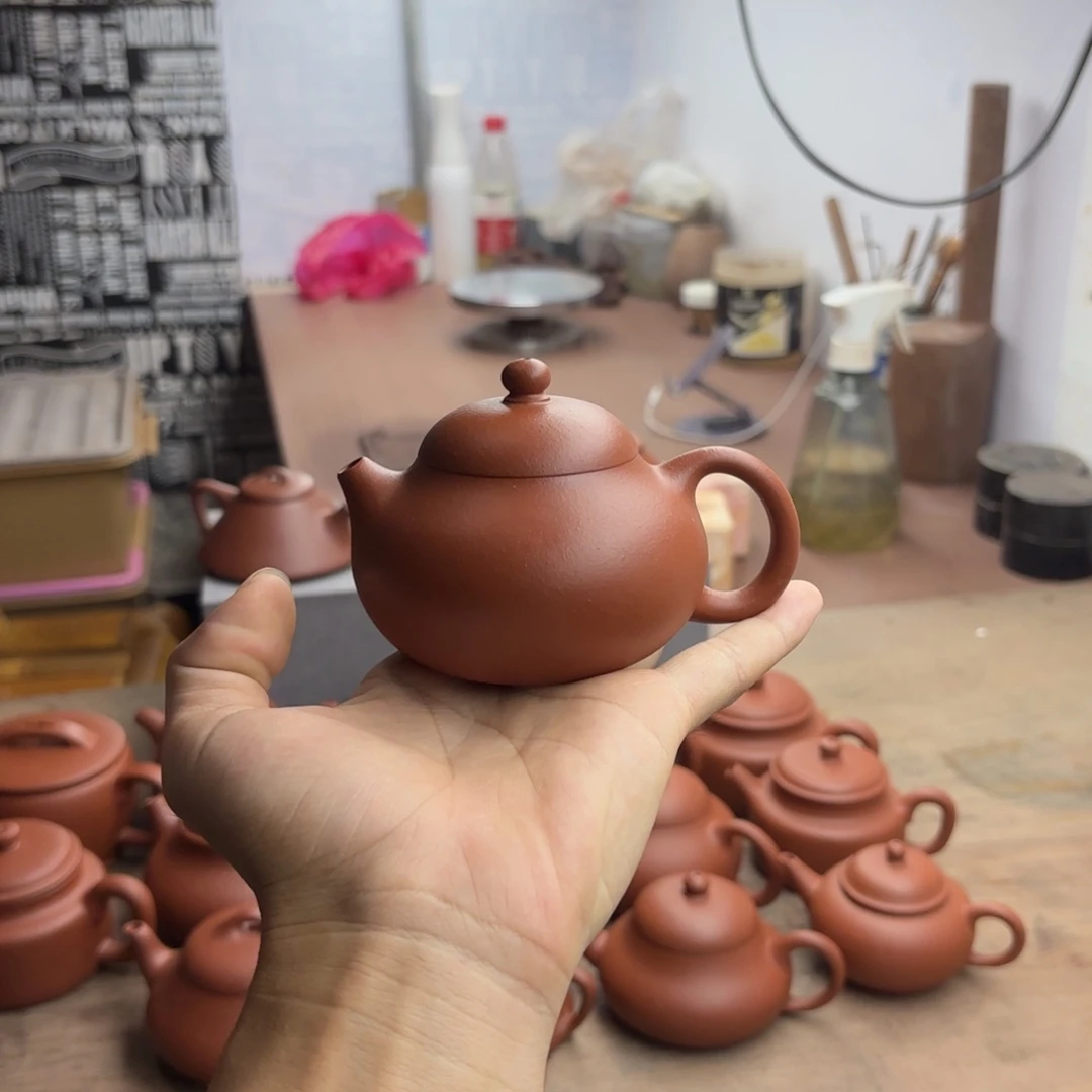 半手工瑕疵朱泥文旦150cc