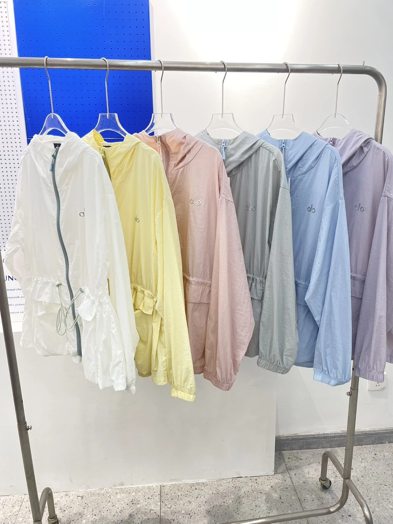 工装风百搭韩版梭织女防晒服外套拉链直下摆薄款连帽FC67