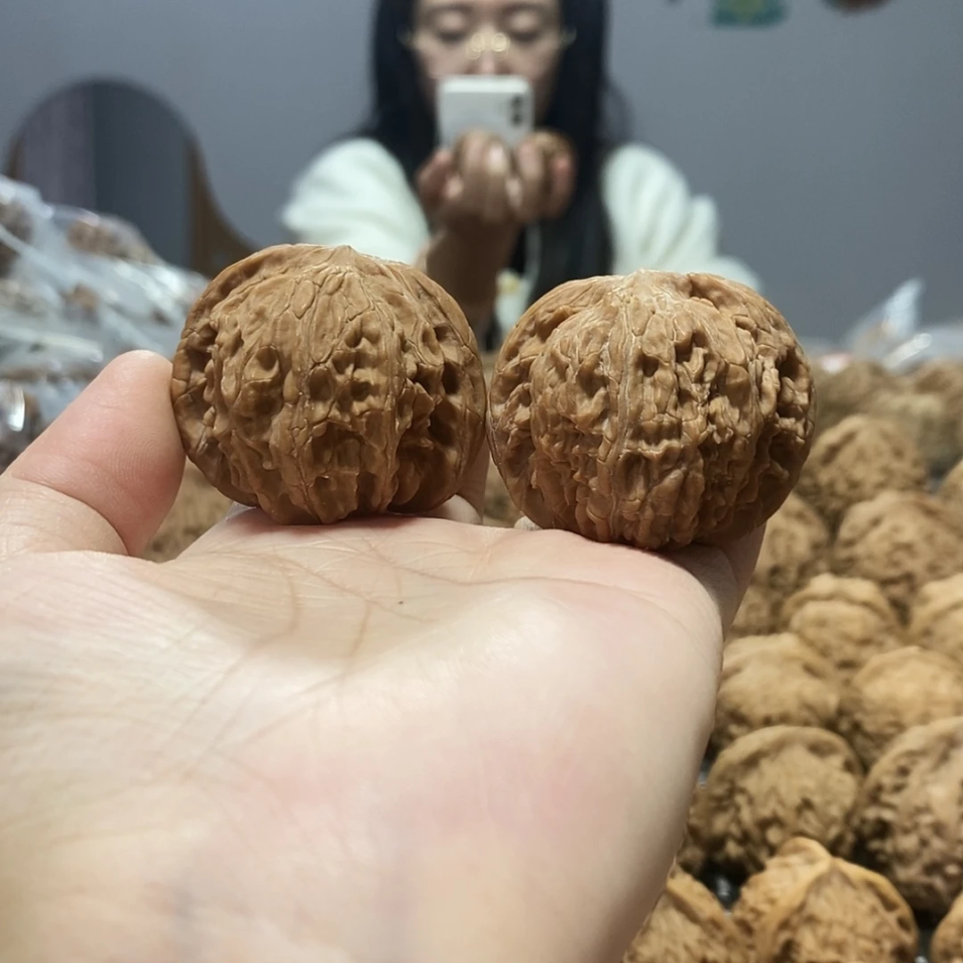 文玩核桃吊坠磨盘41+黄