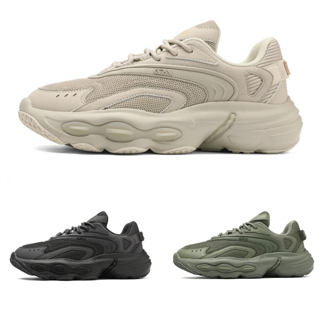 贵人鸟个性时尚百搭女生运动鞋复古轻便舒适跑步鞋透气情侣老爹鞋