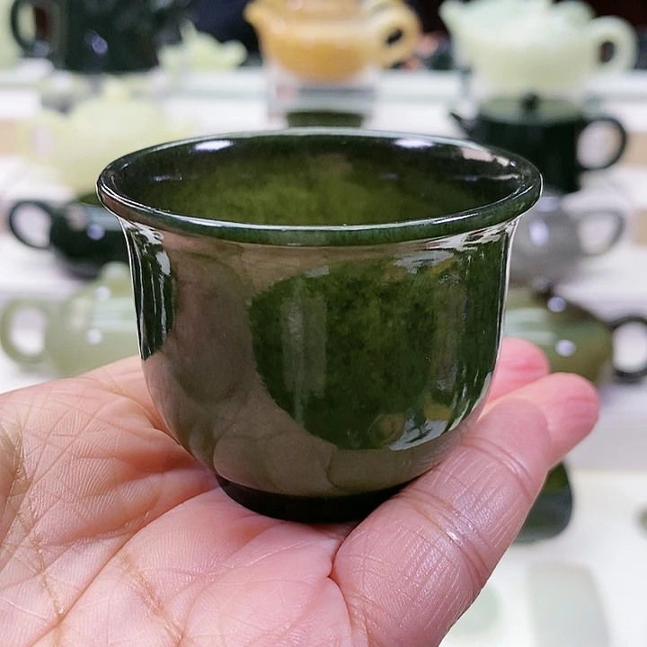 未镶嵌和田玉挂件茶杯80m l