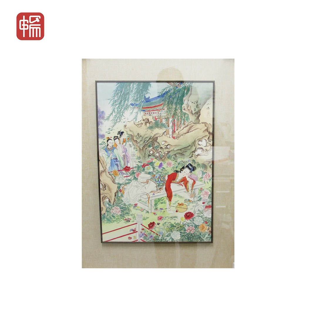 A132 观园春色 51*36（1.65）纸本镜框 XR