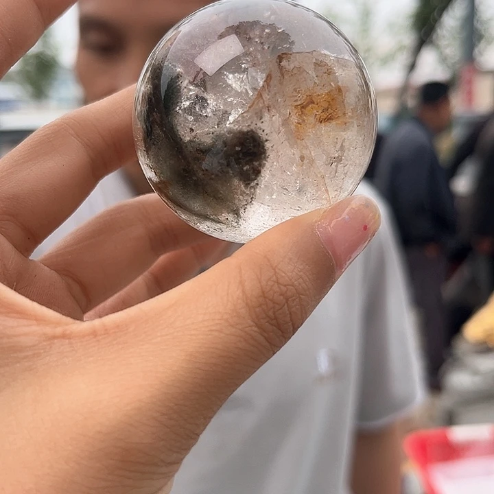 绿幽灵水晶球未镶嵌水晶绿幽灵水晶球