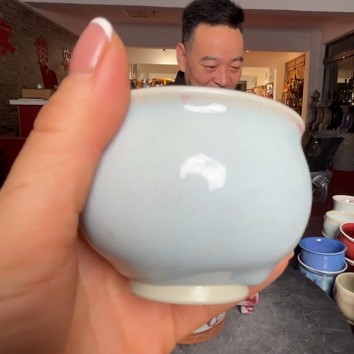 用***6牛家钧窑牛自恒老师钧瓷杯