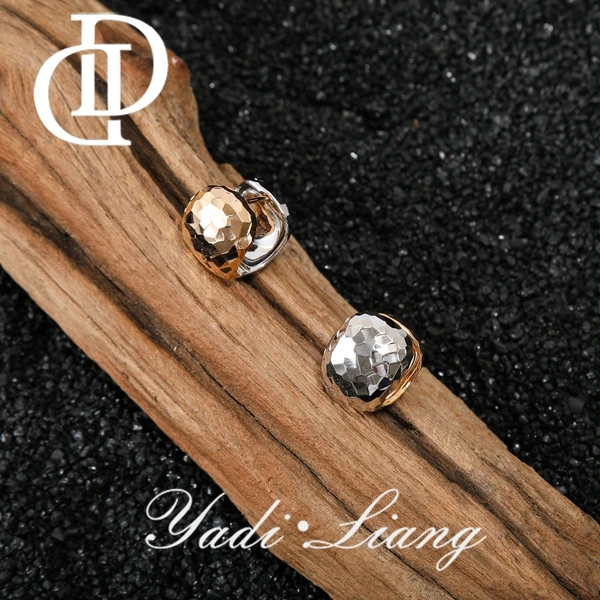 925银耳饰 梁雅帝新品【方寸星光】CNC碎冰冰轻奢气质纯银耳饰