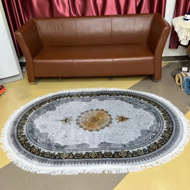 新款灰色仿羊绒地毯