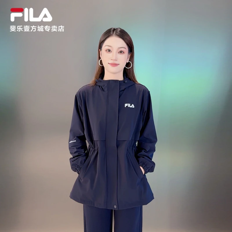 【早秋穿搭】女外套双色连帽梭织风衣户外F51W539799B