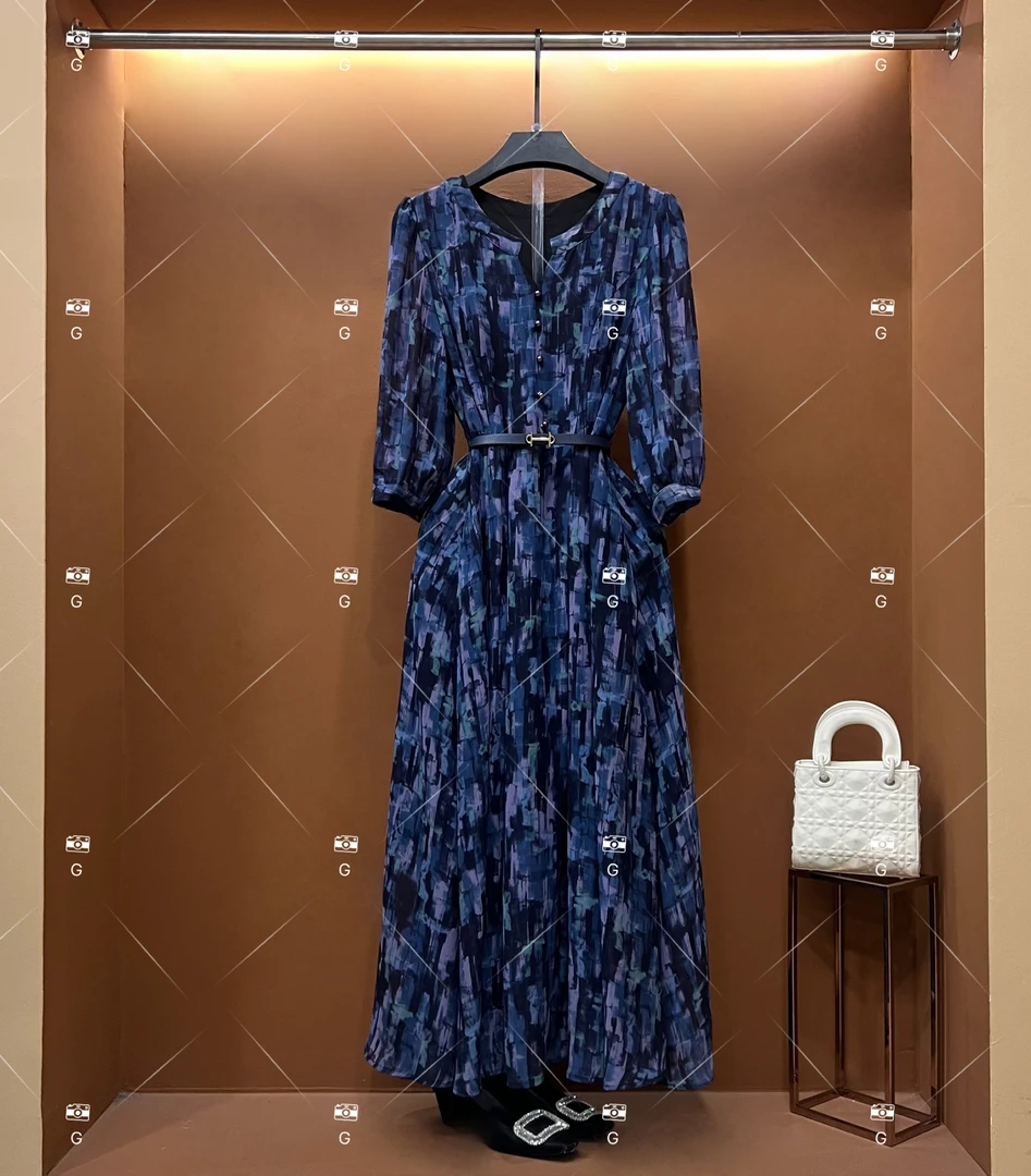 【漫】春夏优雅百搭时尚中国风女装连衣裙 GS-55131