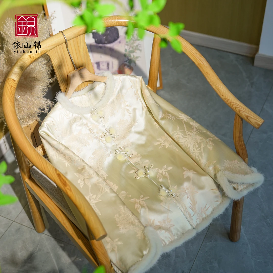 【等烟雨】新中式冬季新款国风设计感棉服24W0325