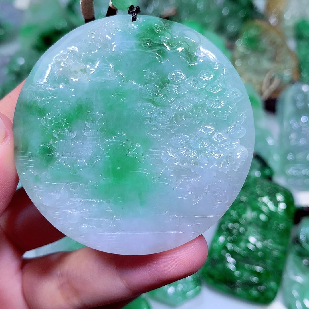 翡翠未镶嵌吊坠(不含链)