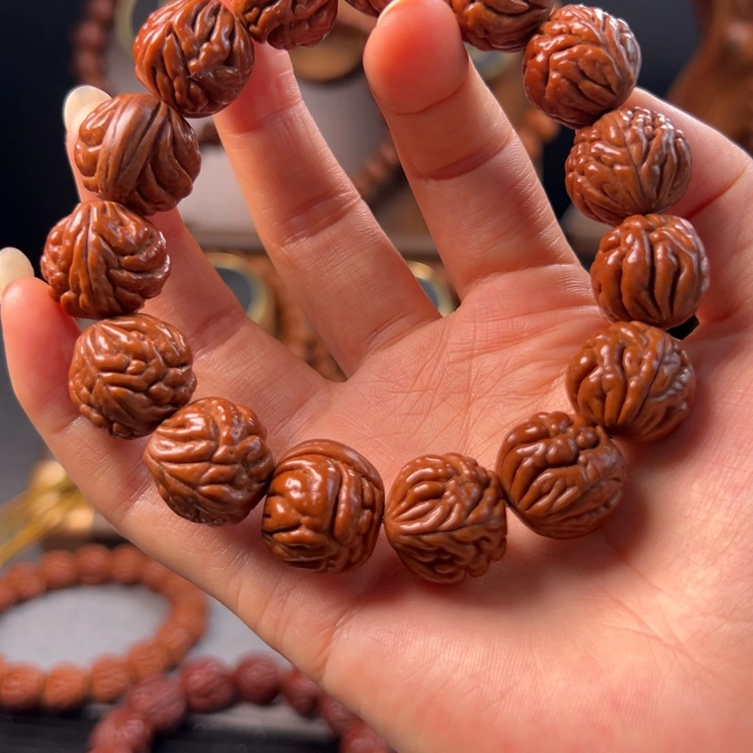 桃核手串18野生豹子头