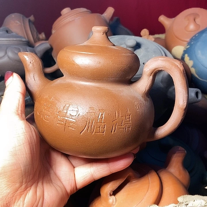 全手工制作宜兴紫砂茶壶