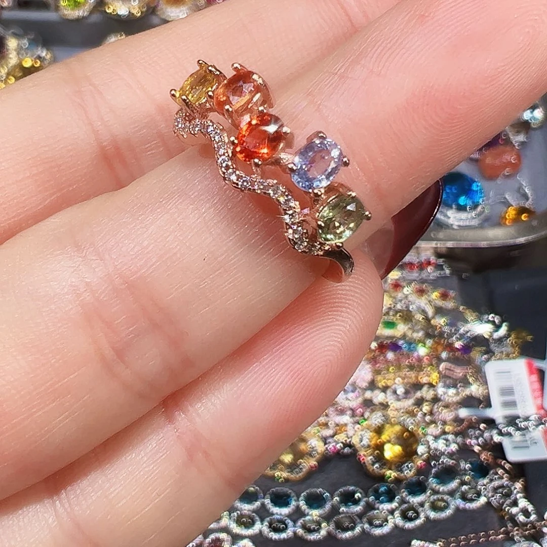 银S925镶嵌珠宝奇石蓝宝石