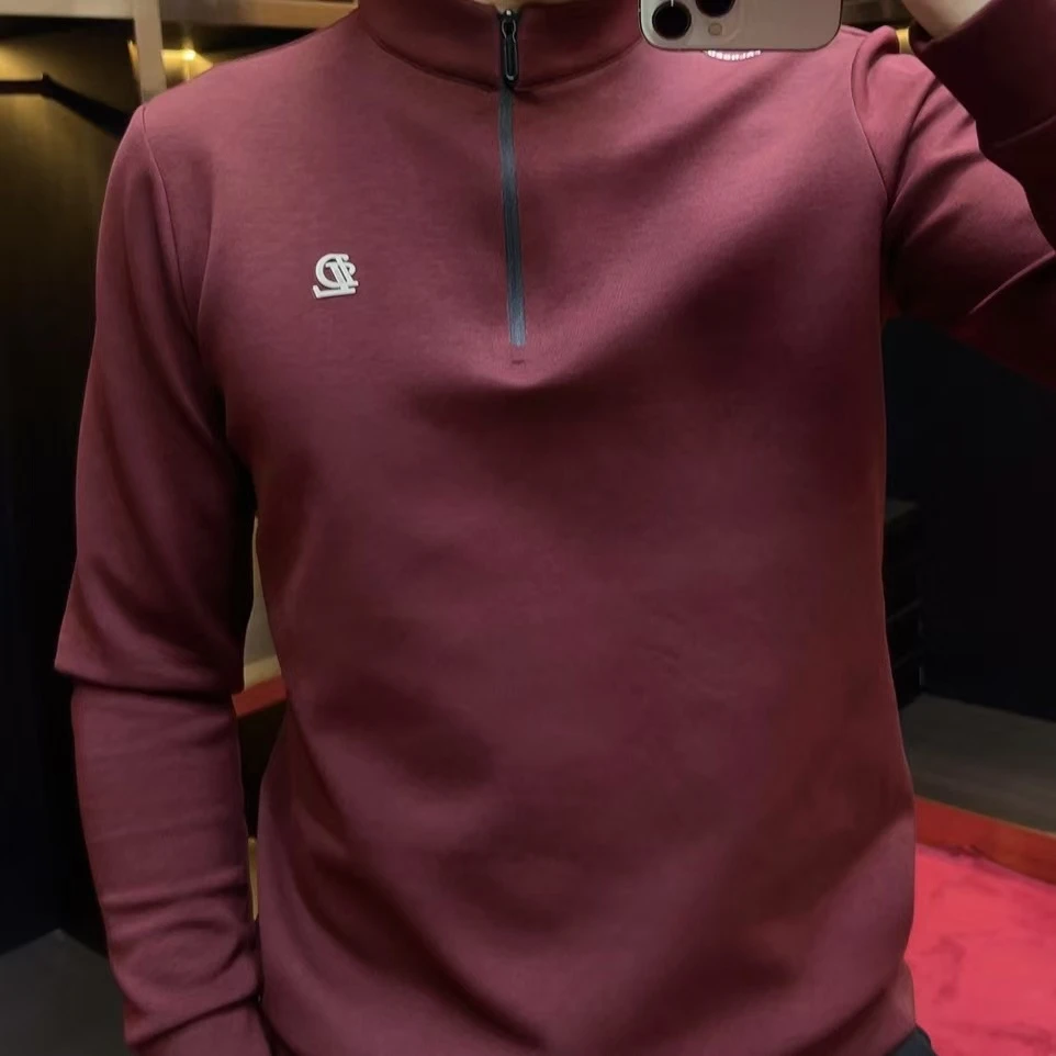 2025年早春33652新款男士时尚长袖卫衣休闲百搭立领新款舒适