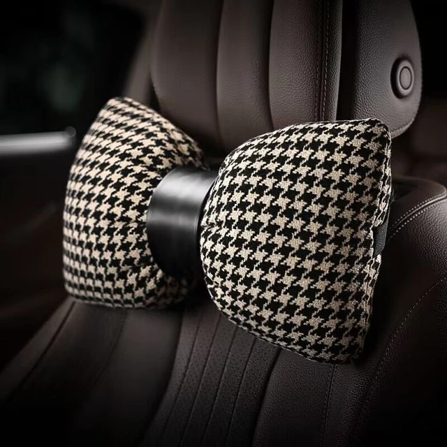 高级感典雅汽车头枕女神款车载护颈枕轻奢风车内装饰内饰用品大