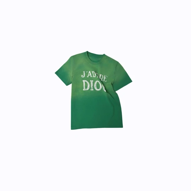 林爆爆【挪威森林】2025夏季新款洗水喷色圆领字母印花短袖T恤H757