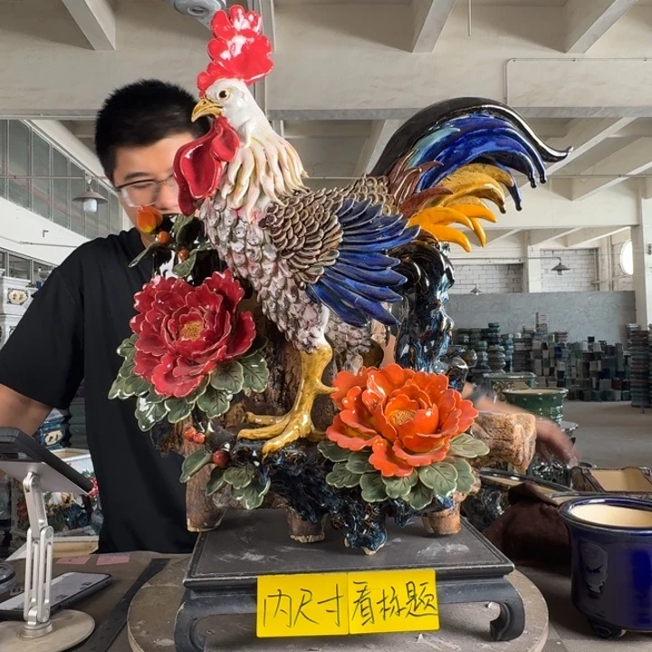 。一风堂石湾花盆 内20*15*30 手工痕迹