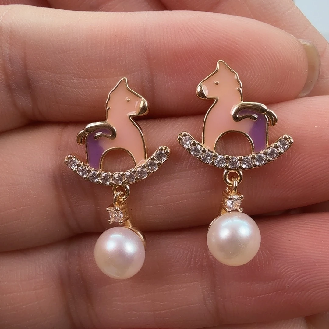 未镶嵌耳饰淡水珍珠