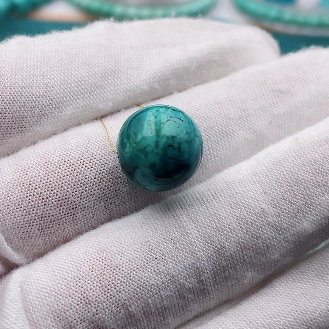 未镶嵌绿松石12.8m m