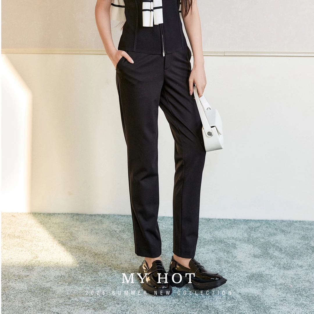 崋家曼夏季新款高弹小脚裤