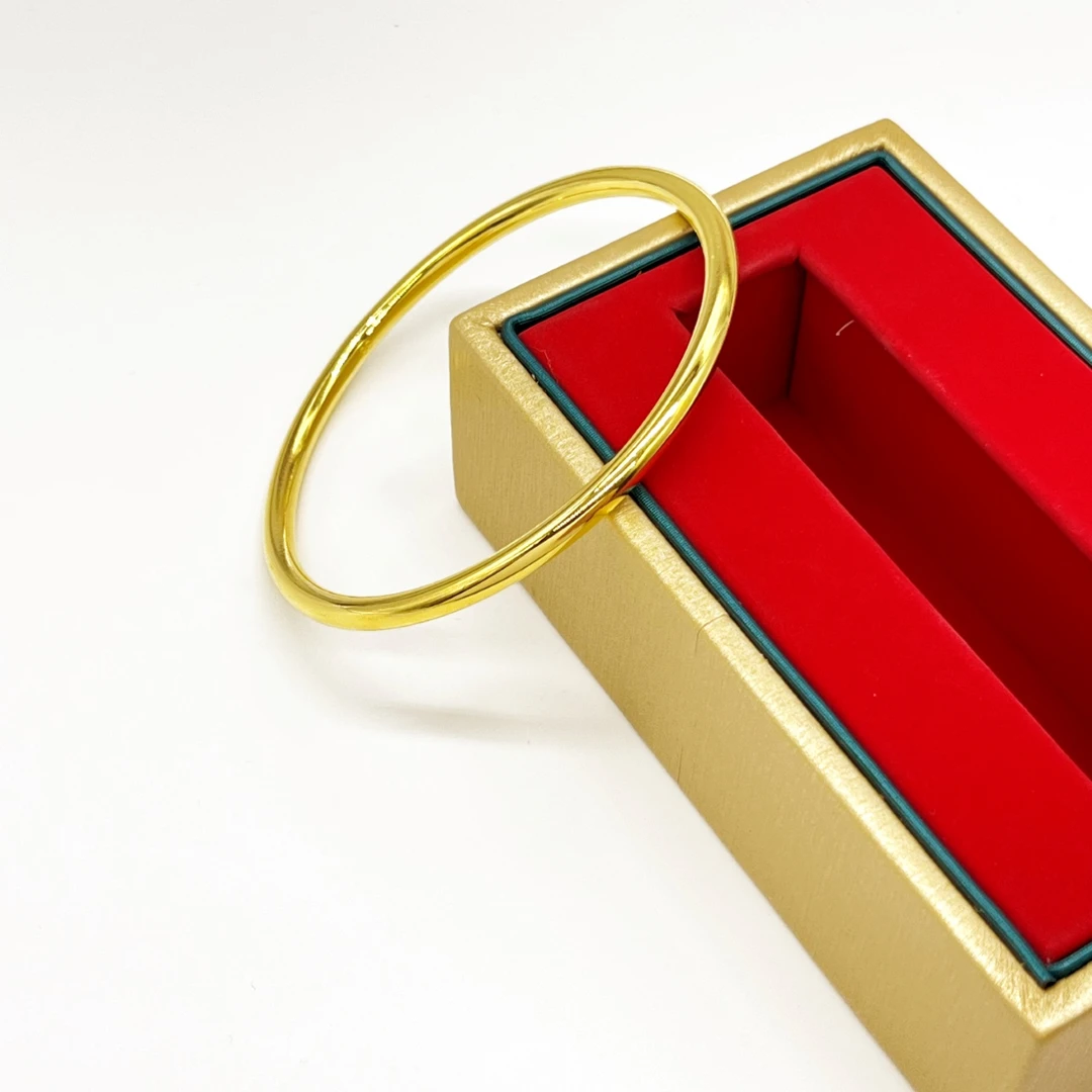 足银手镯 足银手镯-光面素圈手镯  K3.5