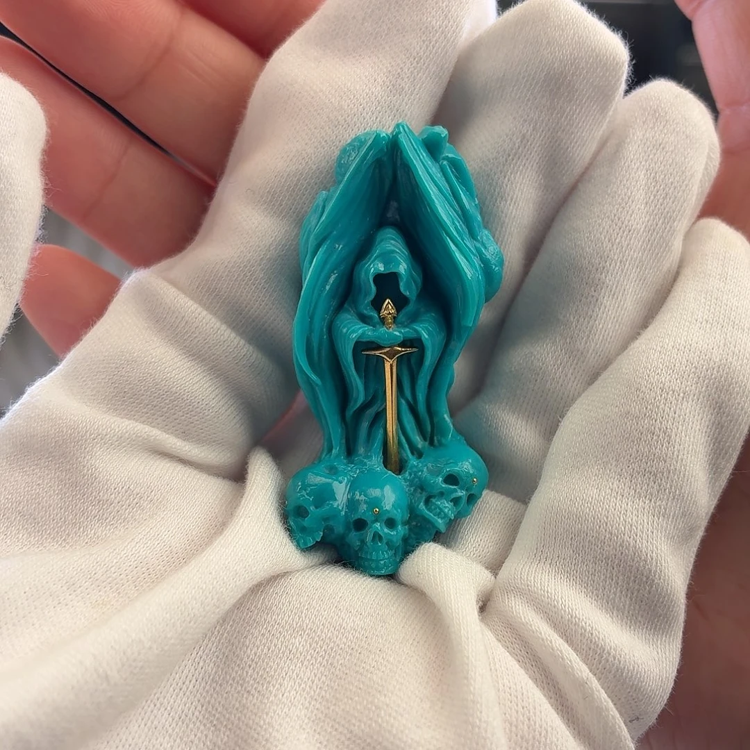 绿松石未镶嵌挂件