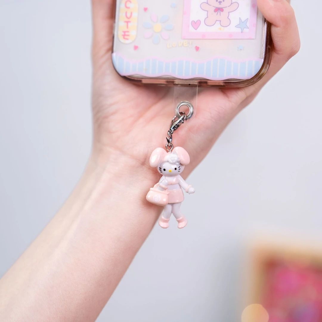 少女心创意卡通Kitty挂饰手机相机包包钥匙扣装饰挂件
